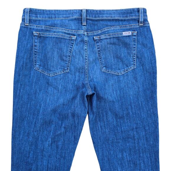 Boyfriend Slim Jeans Joe's Plus Size 32 Dark Stretch Denim Cuffed Crop Ankle - Picture 8 of 9